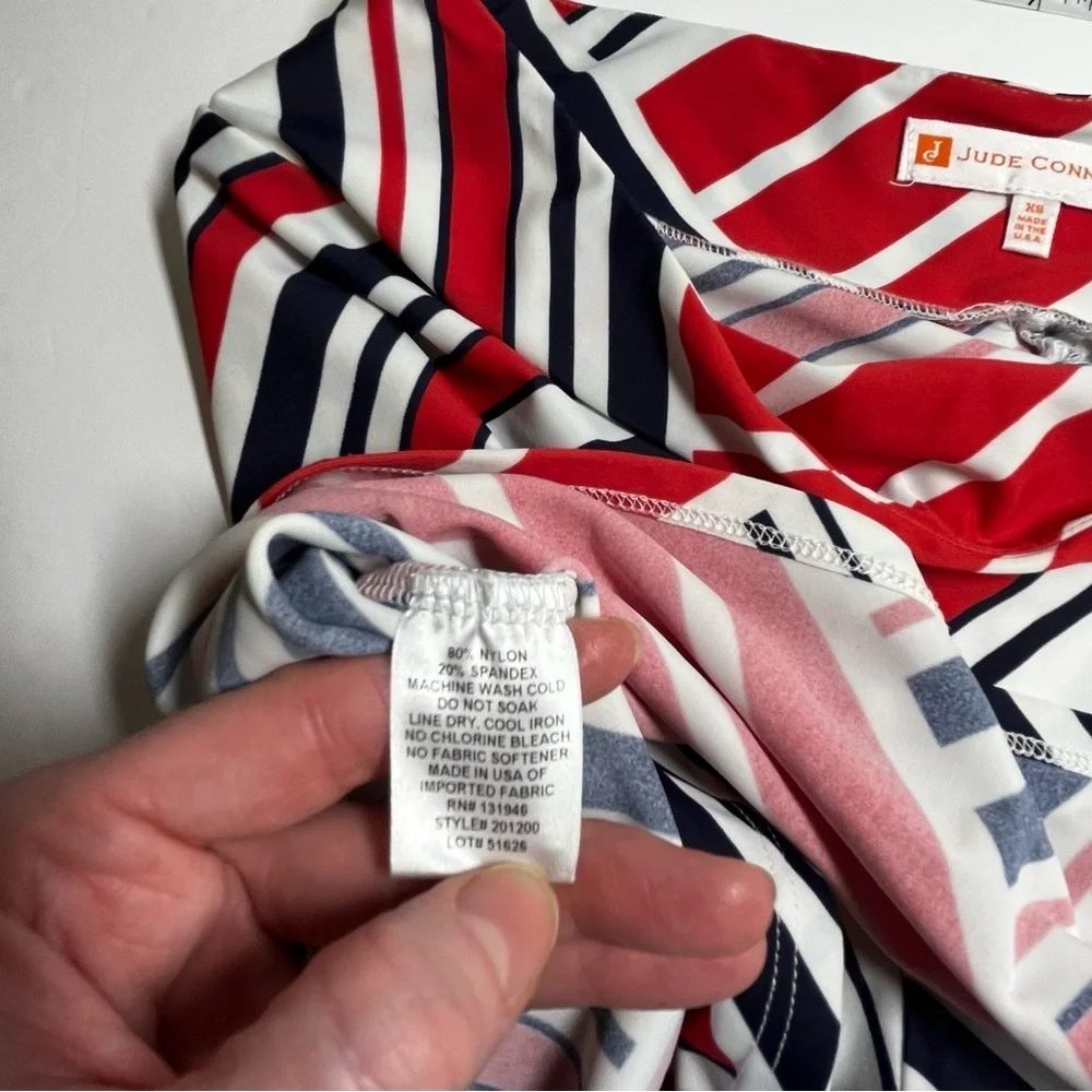 Jude Connally Red White Blue Morgan Golf Skort Size XS